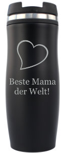 Geschenkideen für Mama - Kaffeebecher mit Gravur