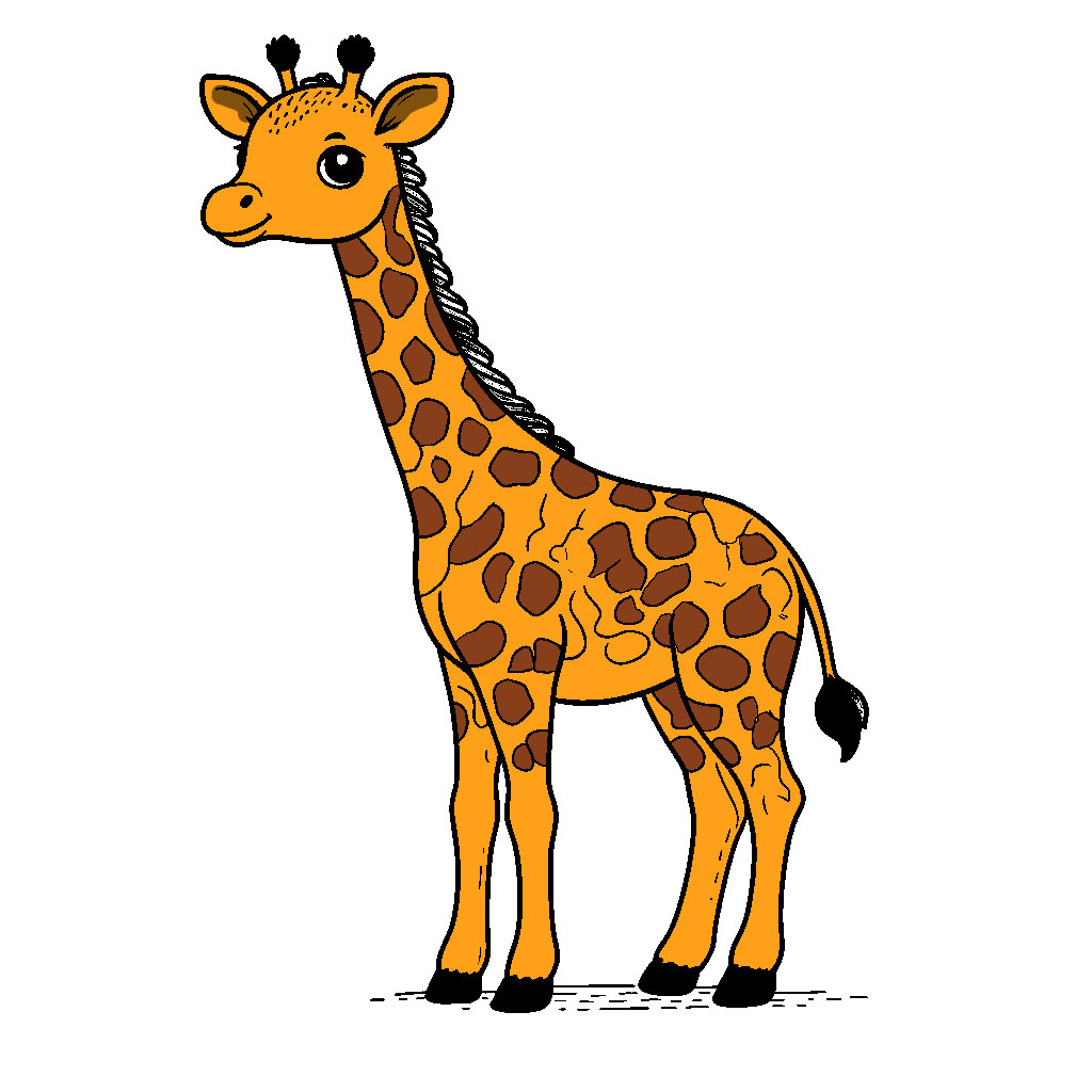 Ausmalbilder Giraffe