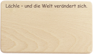 Brotzeitbrettchen mit Spruch