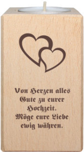 Hochzeitswünsche von Herzen: Hochzeitsgeschenk