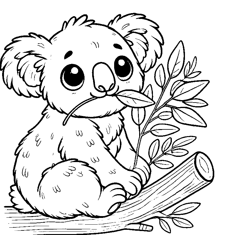 Koala Malvorlage Kinder